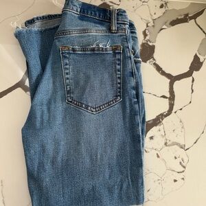 Abercrombie and Fitch Women’s Curve Love The Ankle Straight leg Ultra High Rise